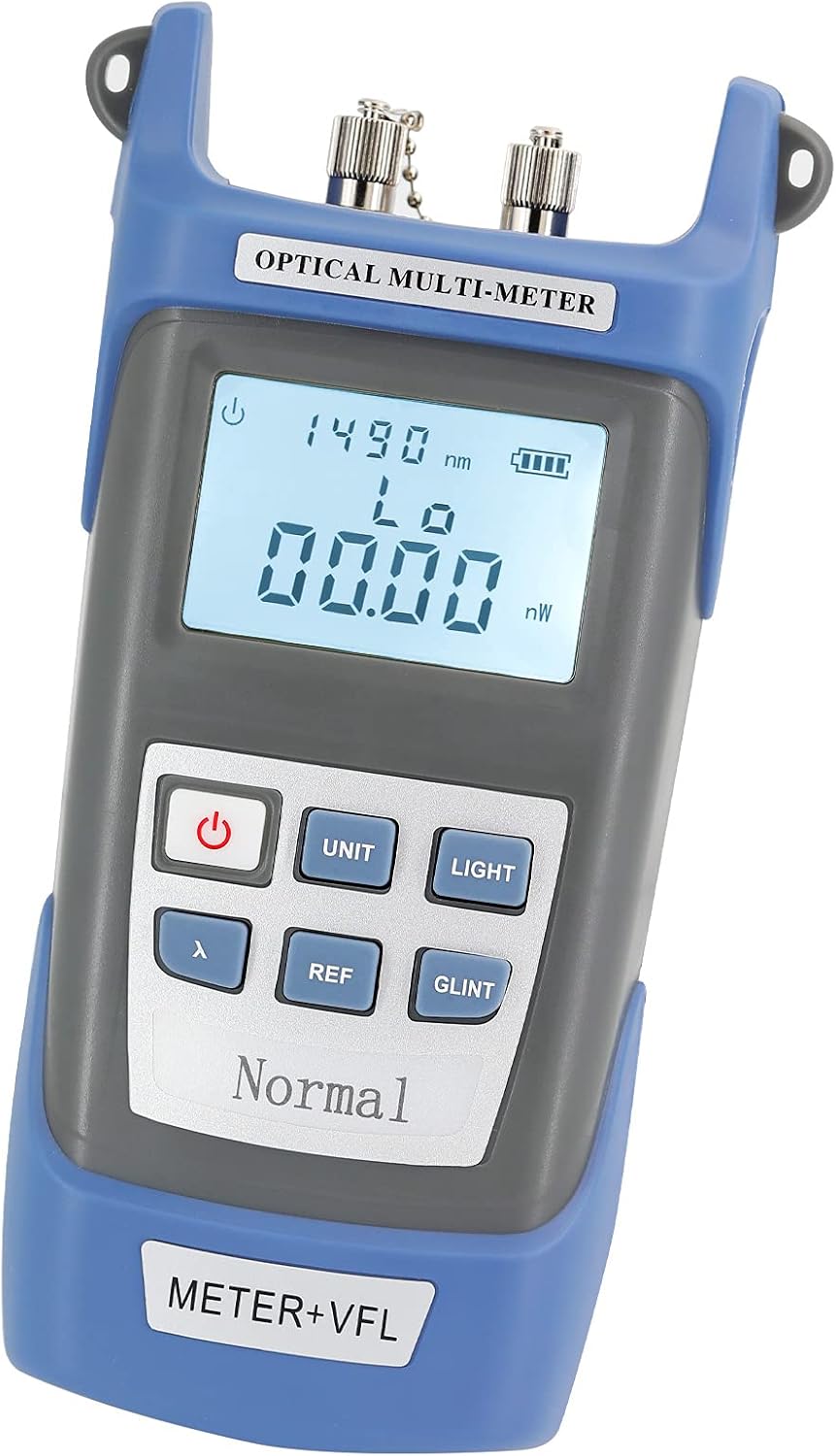 Portable ALL-IN-ONE Fiber Optical Power Meter -70 +10 with SC and FC Connector and 10KM Visual Fault Locator Fiber Optic Cable Tester