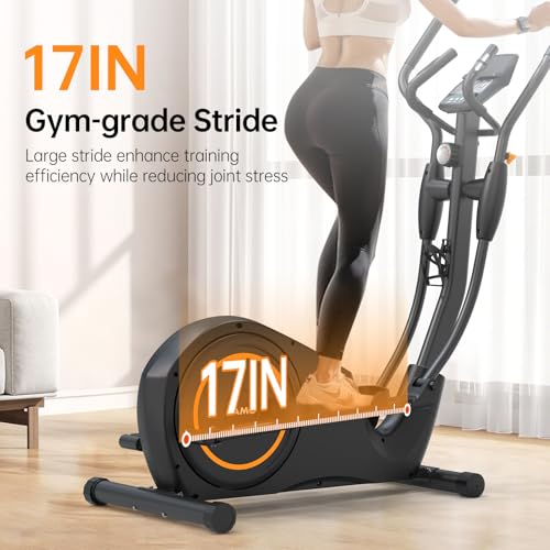 Elliptical Machine, Elliptical Exercise Machine for Home with Hyper-Quiet Magnetic Driving System, Elliptical Trainer