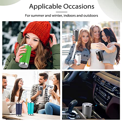 Sieral 36 Packs Stainless Steel Tumbler Bulk with Lid Vacuum Double Wall Insulated Travel Coffee Mug Powder Coated Tumbler Cup for Graduation Wedding