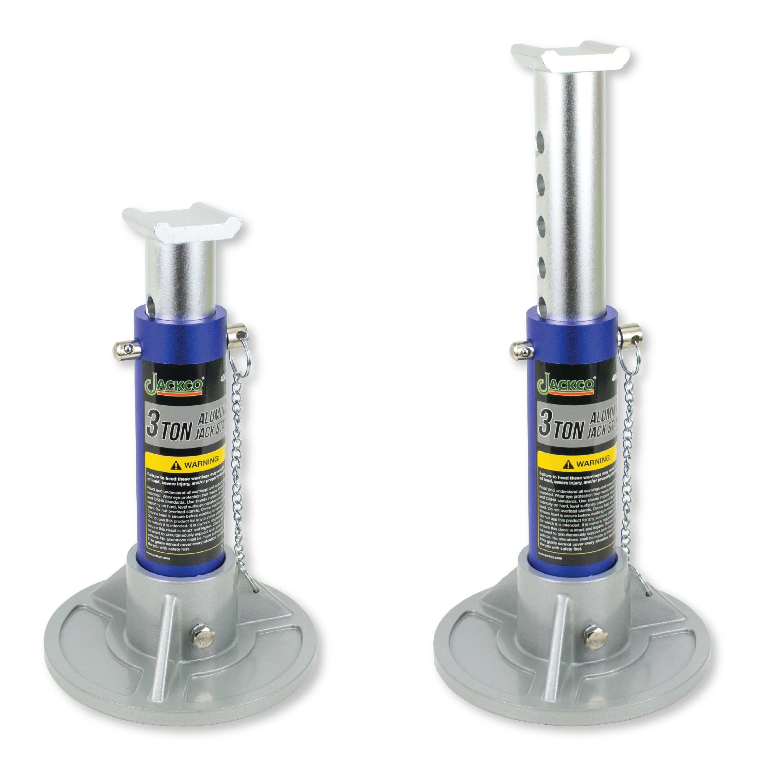 Jackco 3 Ton Capacity Aluminum Jack Stands (1 Pair) 40035