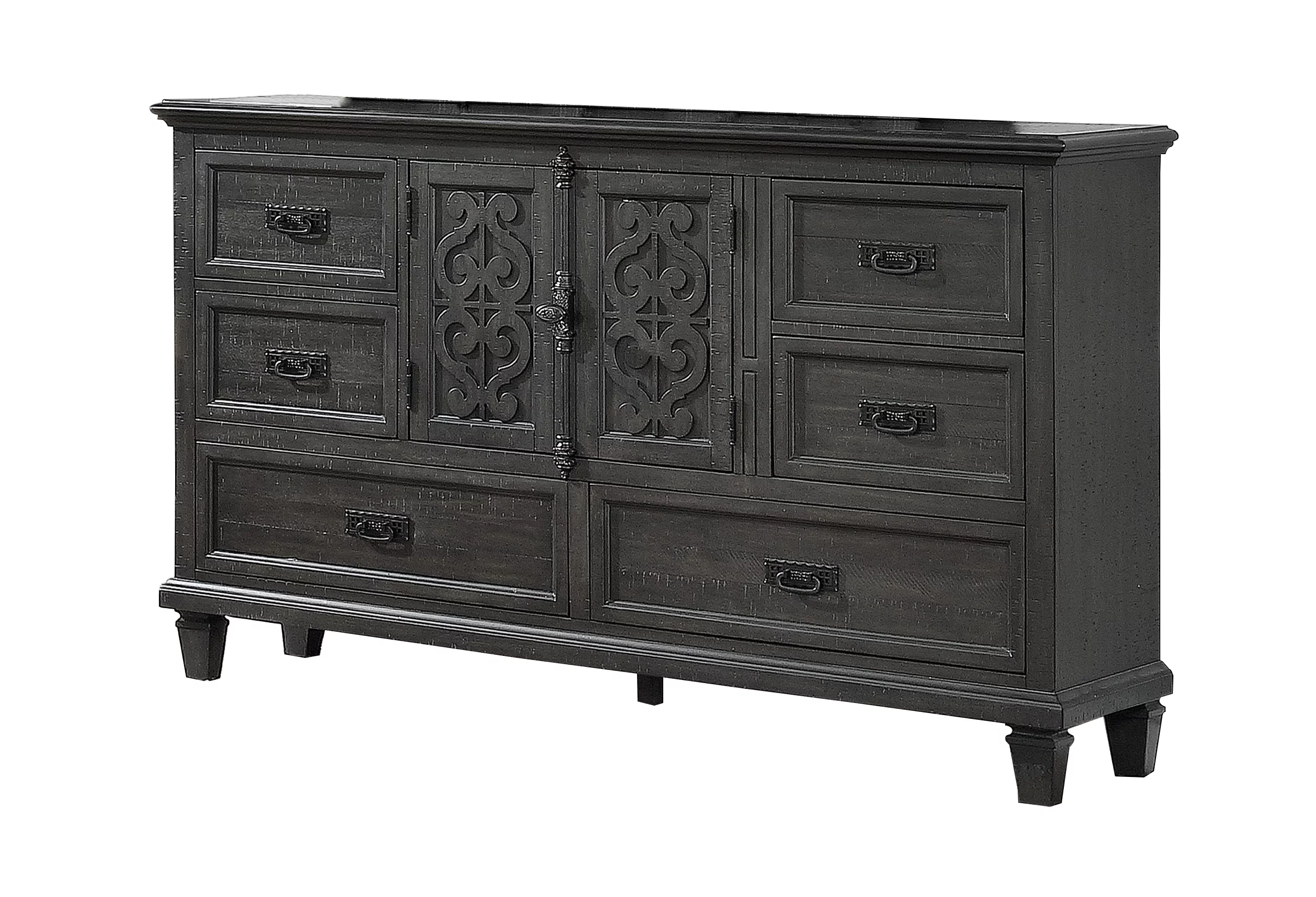 Rustic Gray Wood 3pc Queen Bedroom Set
