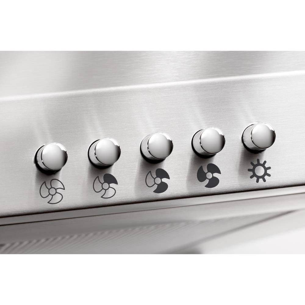 Broan Nutone Bw5030ssl Convertible, 3-Speed Modern European Design Wall-Mounted LED Lights Stainless Steel Chimney Range Hood, 3
