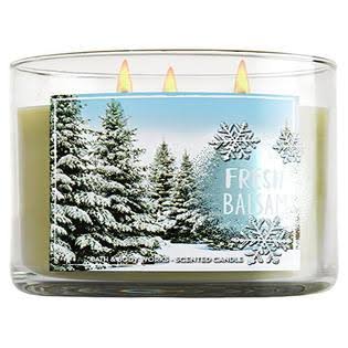 Bath u0026 Body Works Fresh Balsam 3-Wick Candle