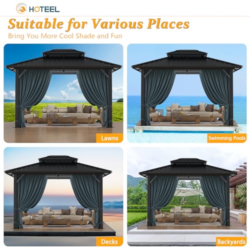 Hoteel 6x8ft Hardtop Grill Gazebo