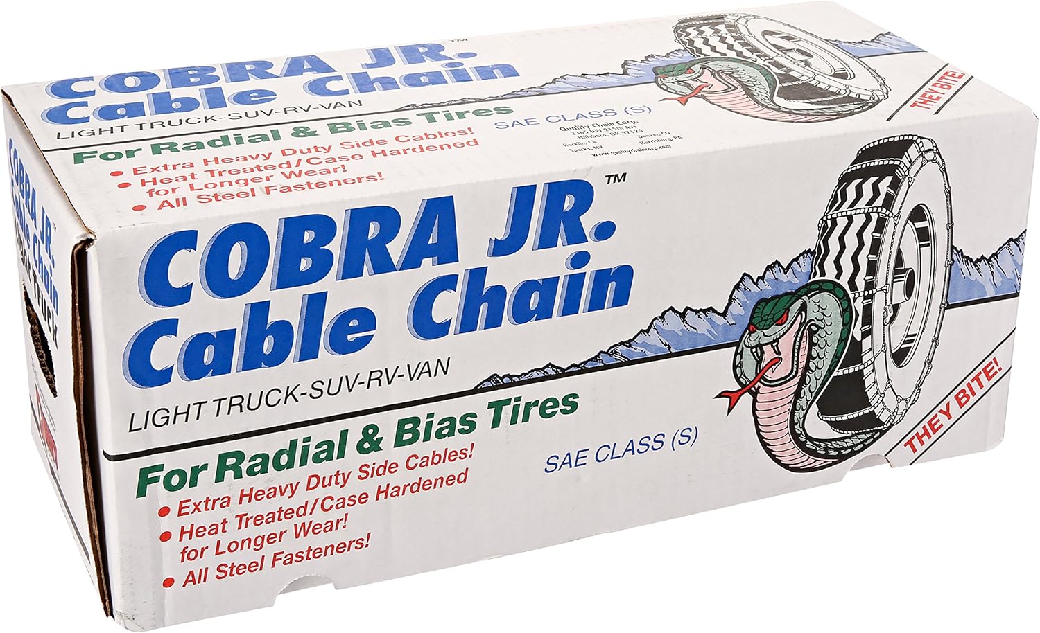 Quality Chain 1675 Cobra Light Truck Cam Style Tire Chain Cable