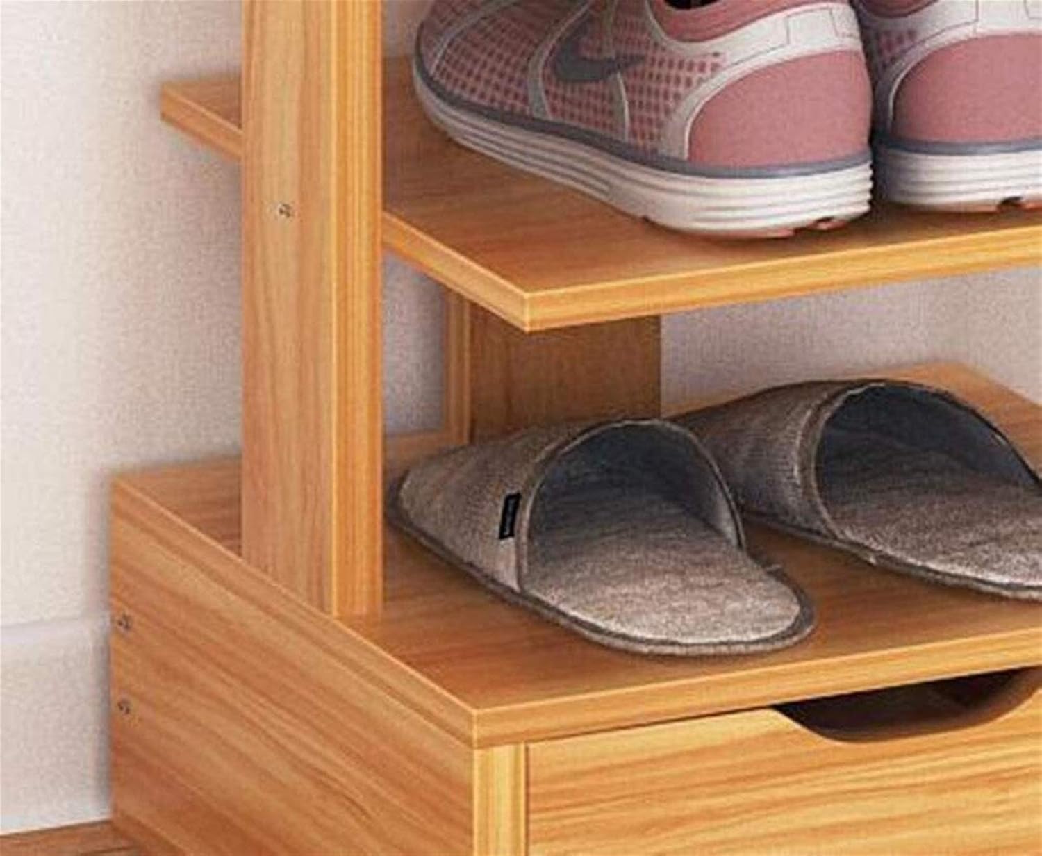 Home Shoe Cabinet Shoe Rack Tall Shoe Rack Narrow Adjustable Shelf Organiser Holder Balcony Corner Door Strong and Durable Stand Multi-Function Rack
