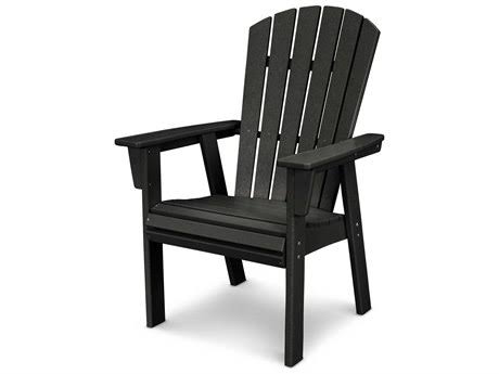 POLYWOOD Nautical Adirondack Dining Chair in White