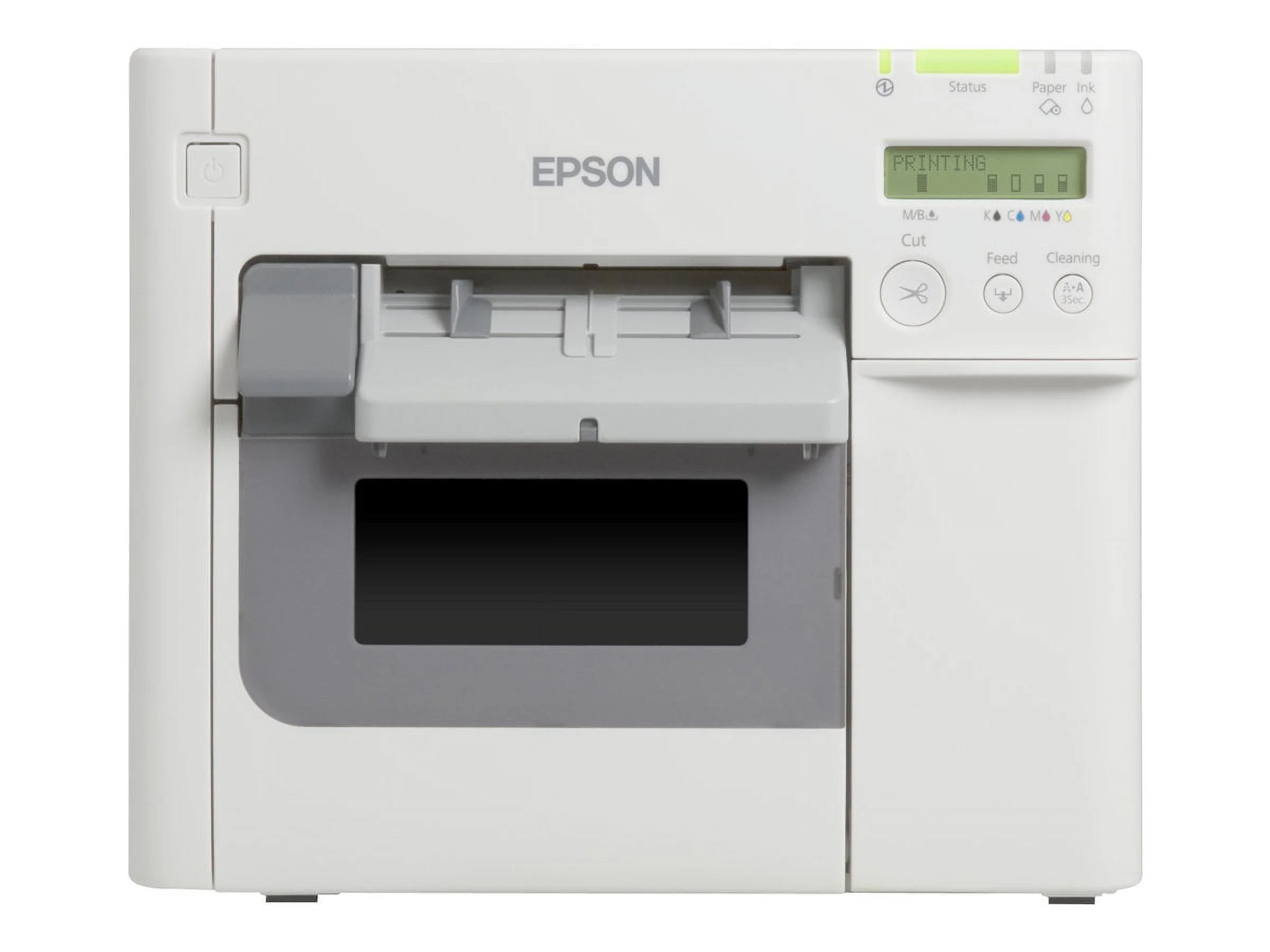 Epson TM-C3500 Desktop Inkjet Printer, Color, Label Print, Ethernet, USB, With Cutter, White