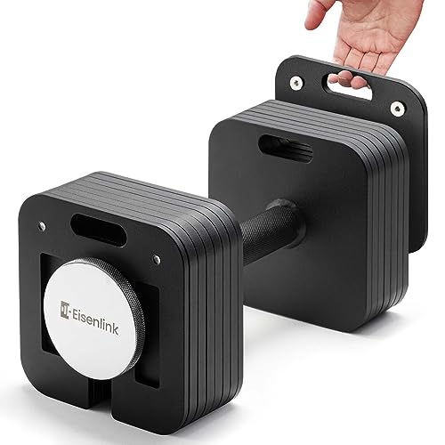 Adjustable Dumbbell, 10-50/80lb, Single Dumbbell, 5lb Increments, Quick-Lock Square Weight set for Home Gym Fitness (50/80lb×1)