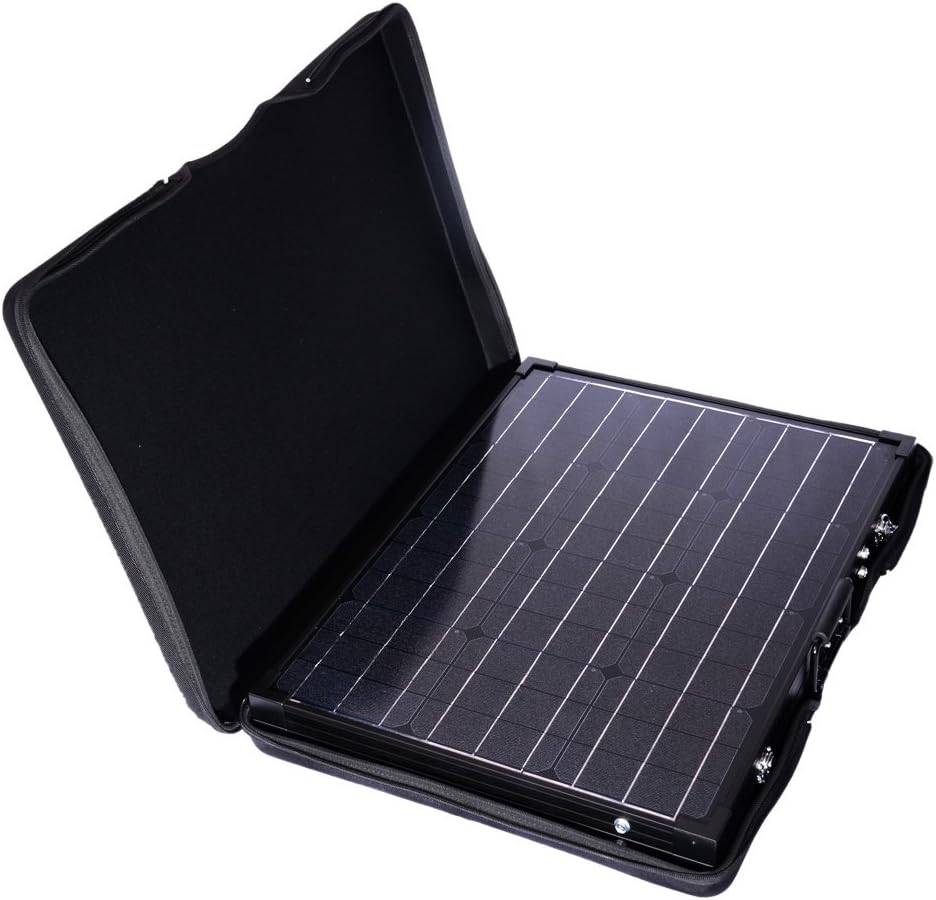 Renogy 100W 12V Monocrystalline Off Grid Portable Foldable 2pcs 50W Solar Panel Suitcase Built-In Kickstand