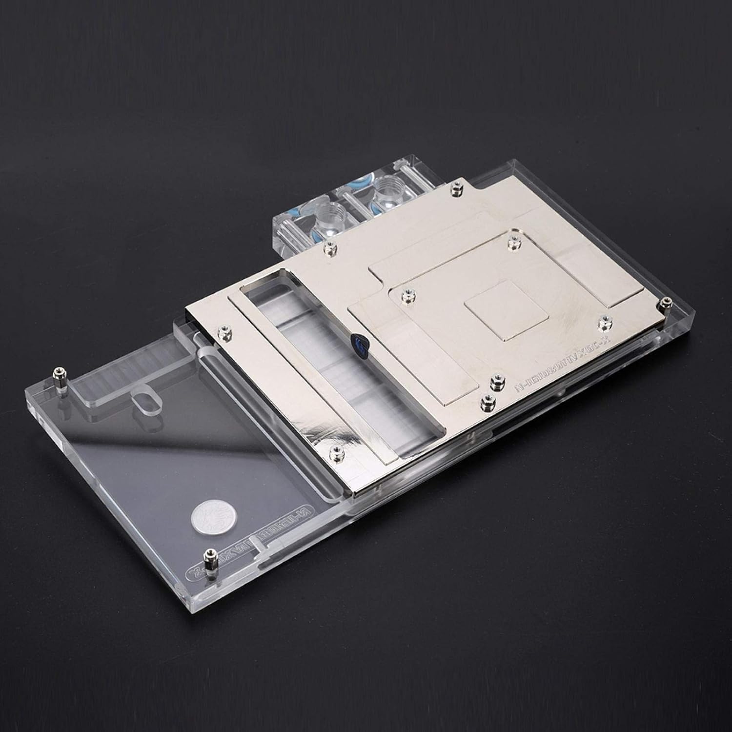 GPU Water Cooling, Graphics Card Cooling Water Block with RGB LED Lighting, Copper Base, MOS Flow Way, for NIVIDA GTX960 / GTX950