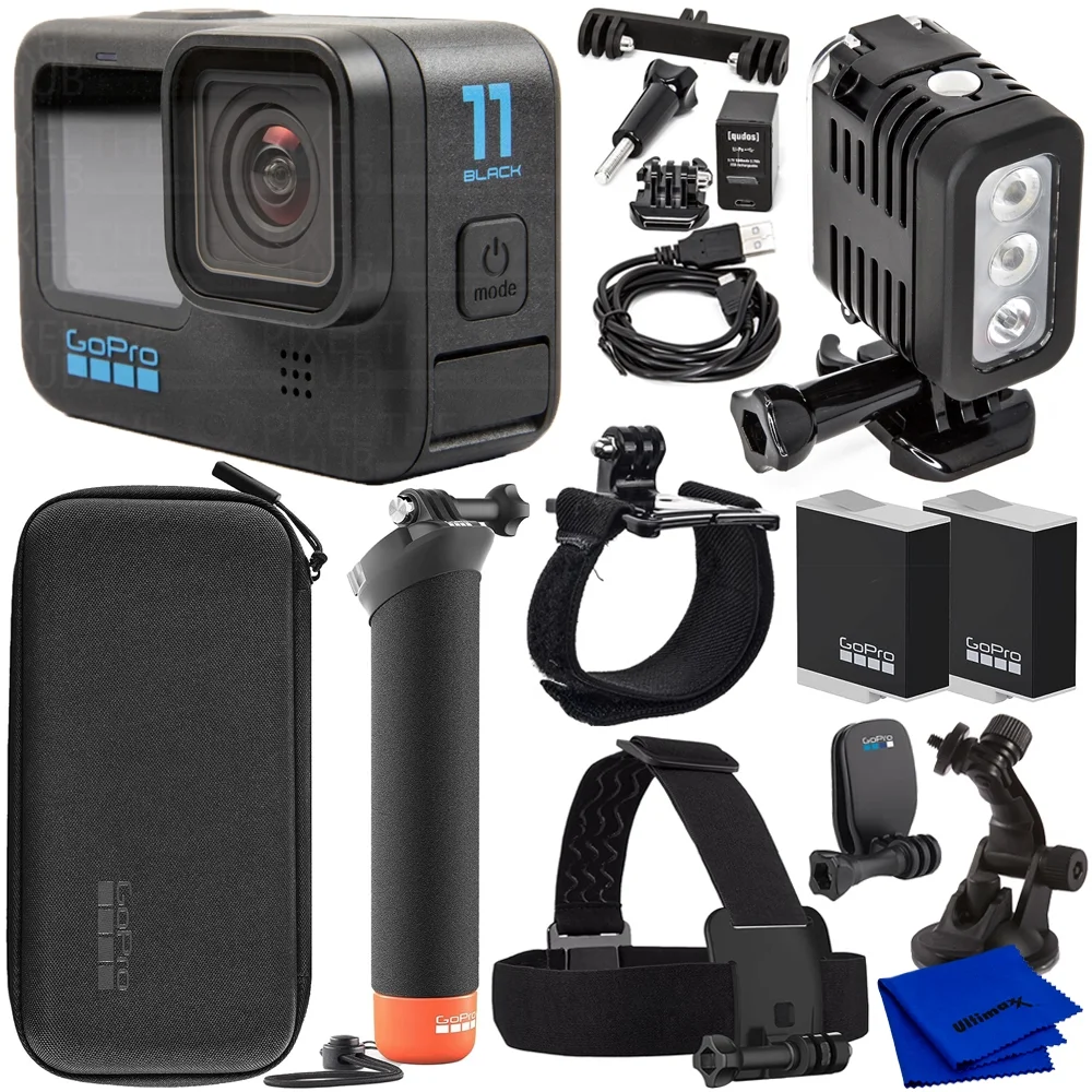 GoPro HERO11 Black Action Camera Specialty Bundle with LED Waterproof Light - Curated Treasures Market