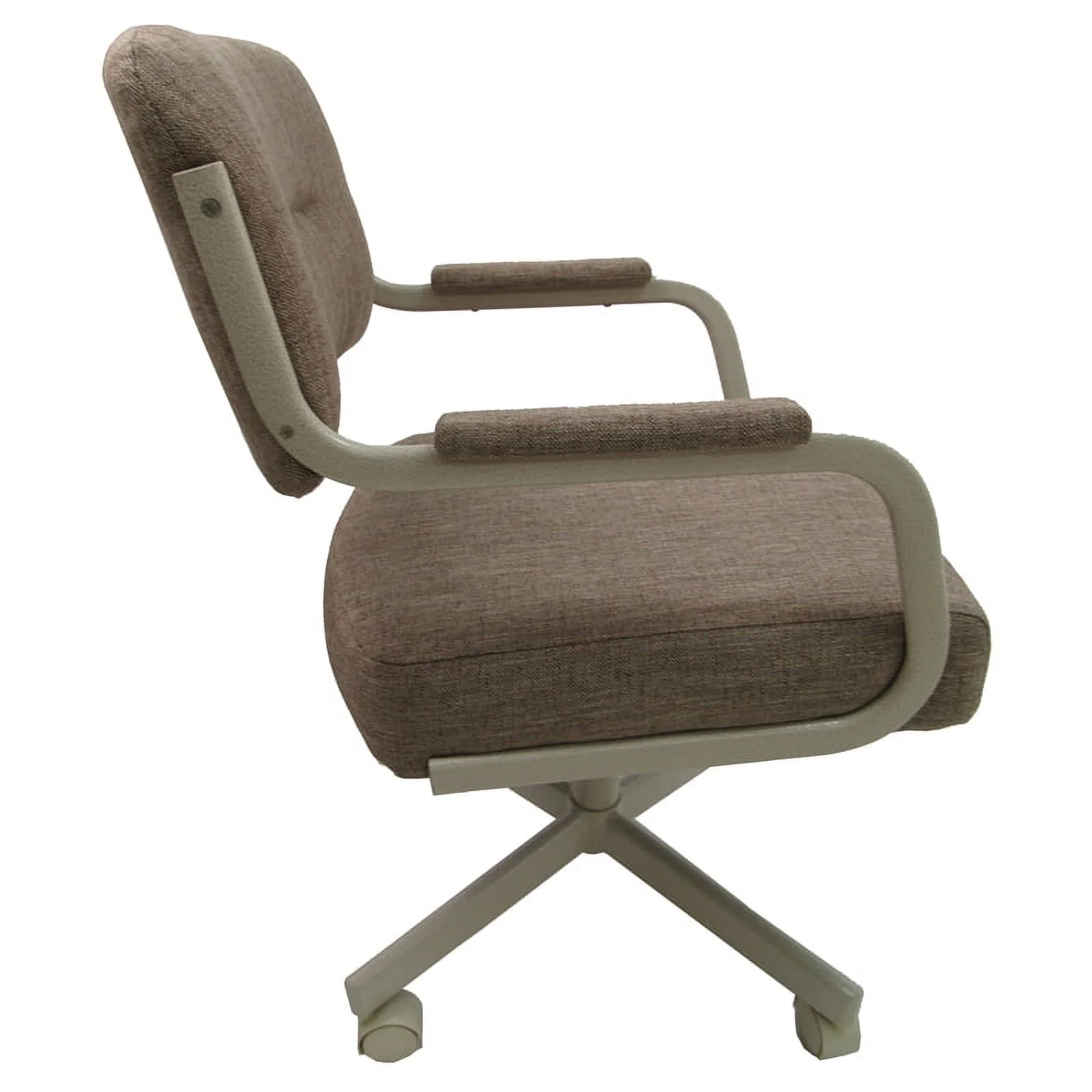 4 - Swivel Metal Caster Dining Chairs - M-110 Style