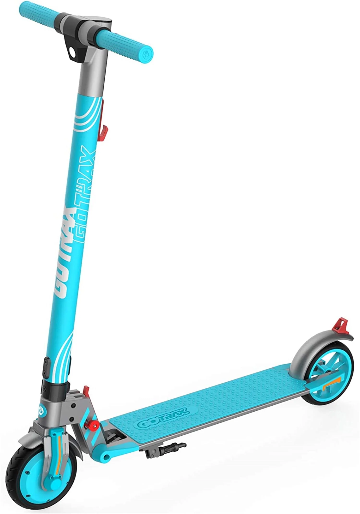 GOTRAX Vibe Electric Scooter for Kids Teens 8-15, 250W 6.5 Tires 7 Miles Foldable Commuting E-Scooter, Blue
