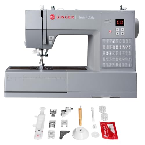 SINGER Heavy Duty 6620C Computerized Sewing Machine with Accessories | 215 Stitches, LCD Screen, Built-In Needle Threader | Easy Setup