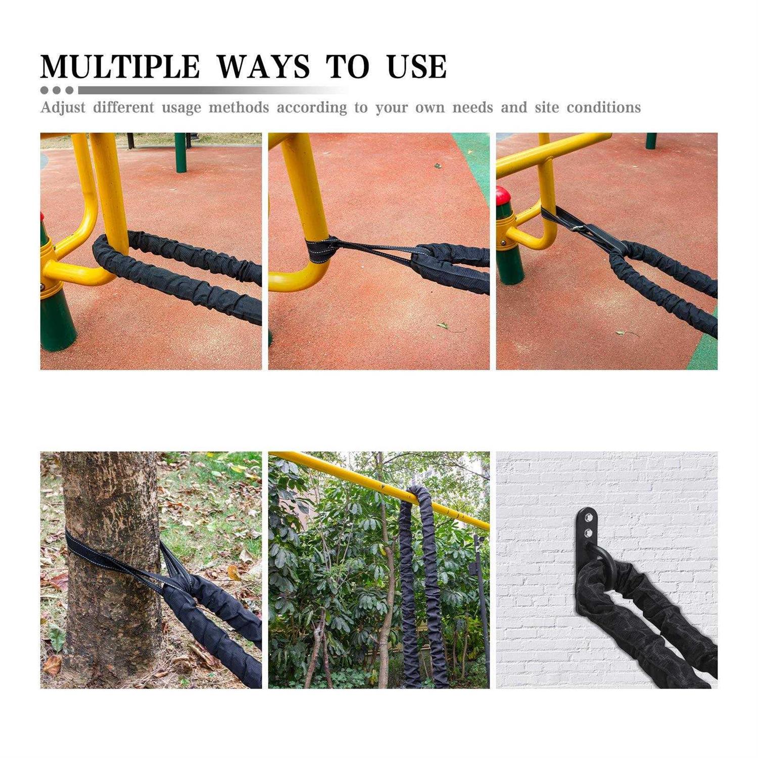 Battle Rope 30FT Battle Ropes for Exercise Workout Rope Exercise R - Sports Supplies Online Store
