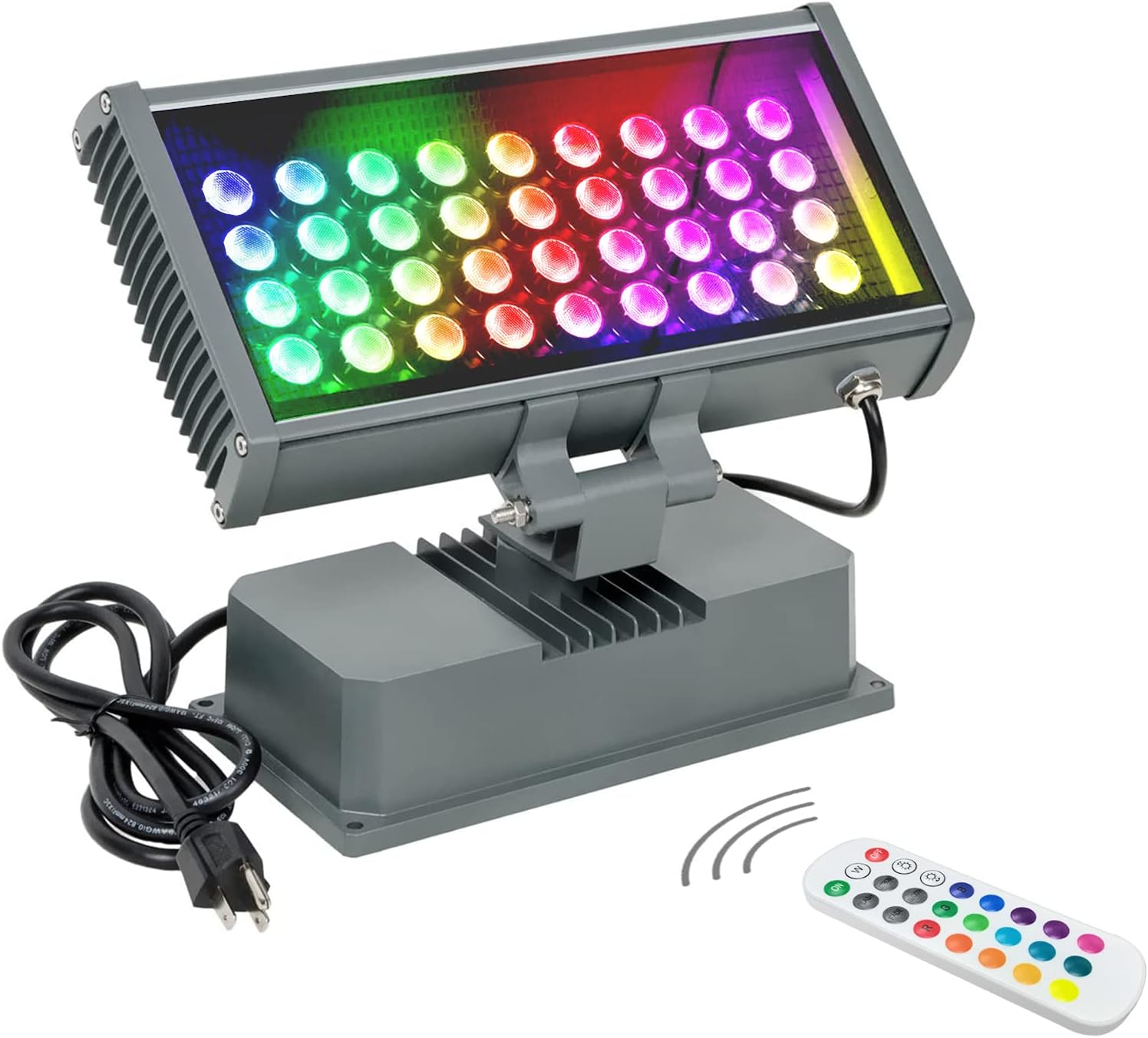 144W Linkable LED Wall Washer, RGBW Wall Wash LED Light for Wedding, Church, DJ, Party, Patio, Hotels, Landscape Lighting, Plug and Play