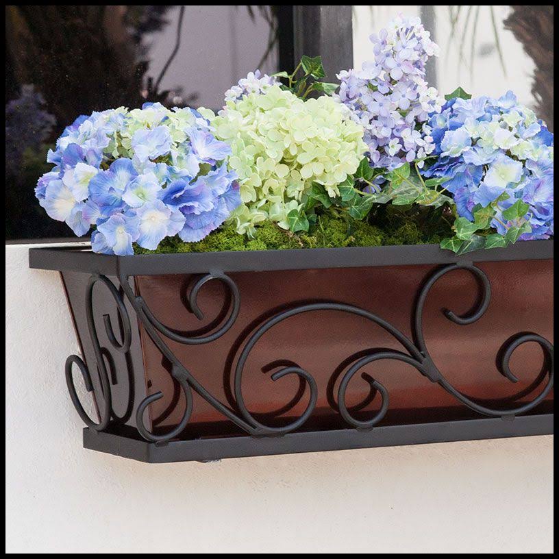 72in. Regalia Decora Window Box with Oil Rubbed Galvanized Liner