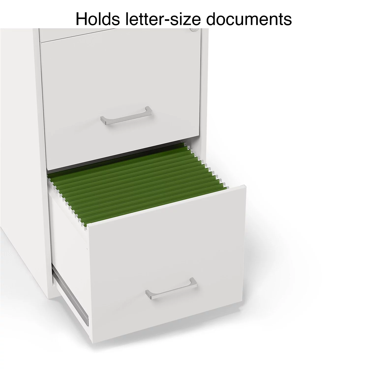 Staples 3-Drawer Vertical File Cabinet Locking Letter White 18"D (52144) 23789/52144