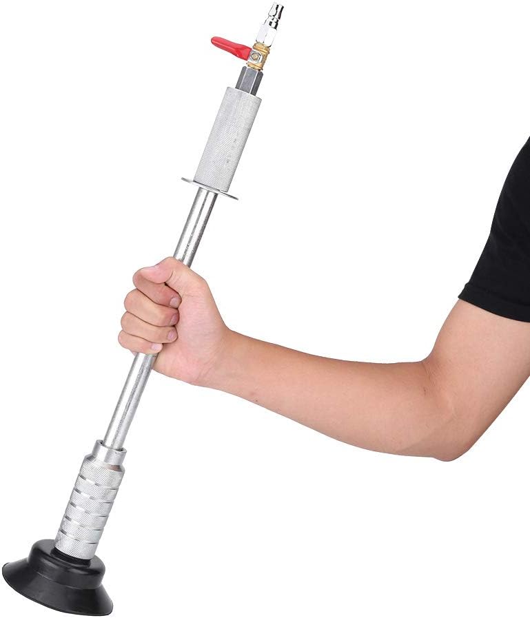 Qiilu Paintless Dent Repair Puller Auto Body Hail Damage Remover Pneumatic Air Suction Dent Puller Slide Hammer