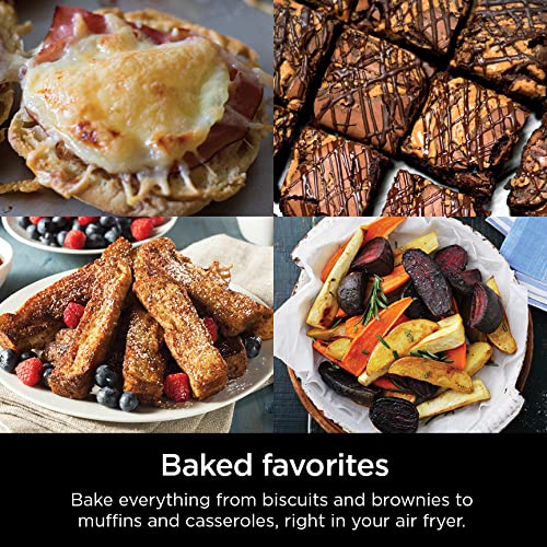 Ninja Air Fryer, Roast, Bake, Air Fry, Roast, Broil, Reheats, & Dehydrates, 4-in-1, Fries, Frozen Food, Veggies, and Juicy Meat, Less Oil, Easy Meals