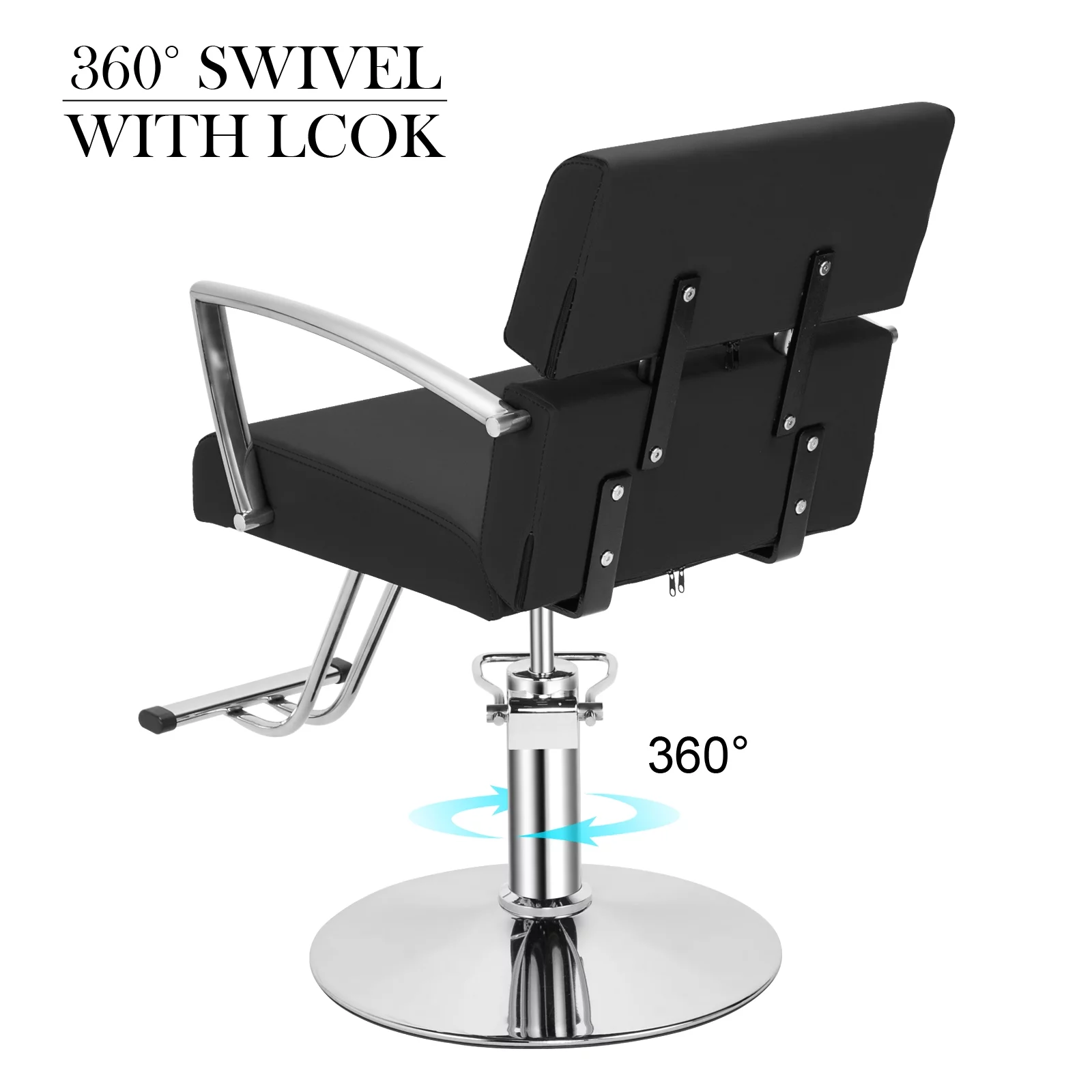 Omysalon Salon Chair Heavy Duty for Stylist, Barber Chair 360 Degree Swivel, Hydraulic Pump for Hair Cutting