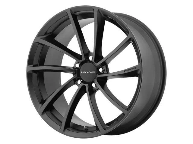 KMC Km691 Spin 20x8.5 5x120 +35mm Satin Black Wheel Rim 20x22 inch