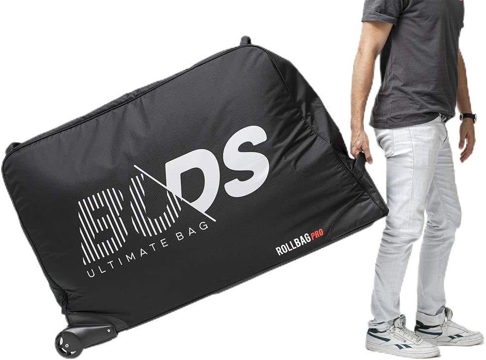 ROLLBag Pro Plus NEW 2023 - Bike Travel Case Special Air Travel - Maximum Strength & Resistance - Offset Wheels, Rigid Bottom