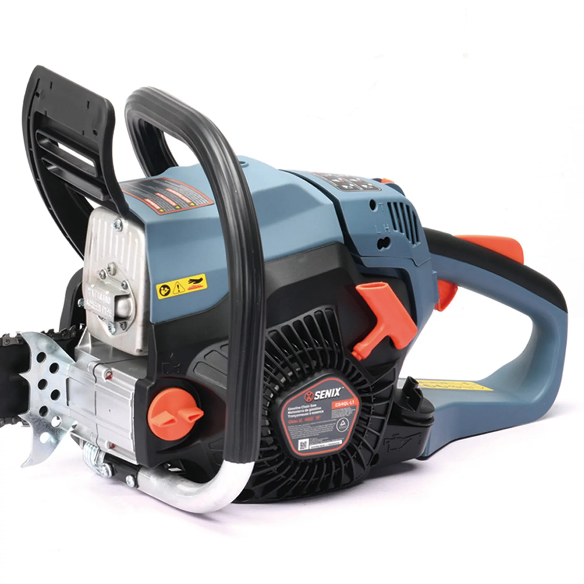 SENIX 49 cc 4-Cycle Gas Powered Chainsaw, 18-Inch Oregon Bar and Chain, CS4QL-L1