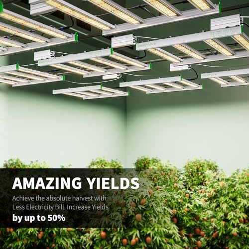 BESTVA 2024 Upgraded TF320 LED Grow Light with High Yield Diodes & Dimmable Full Spectrum Plant Light for Indoor Plants Seedling Veg and Bloom Grow