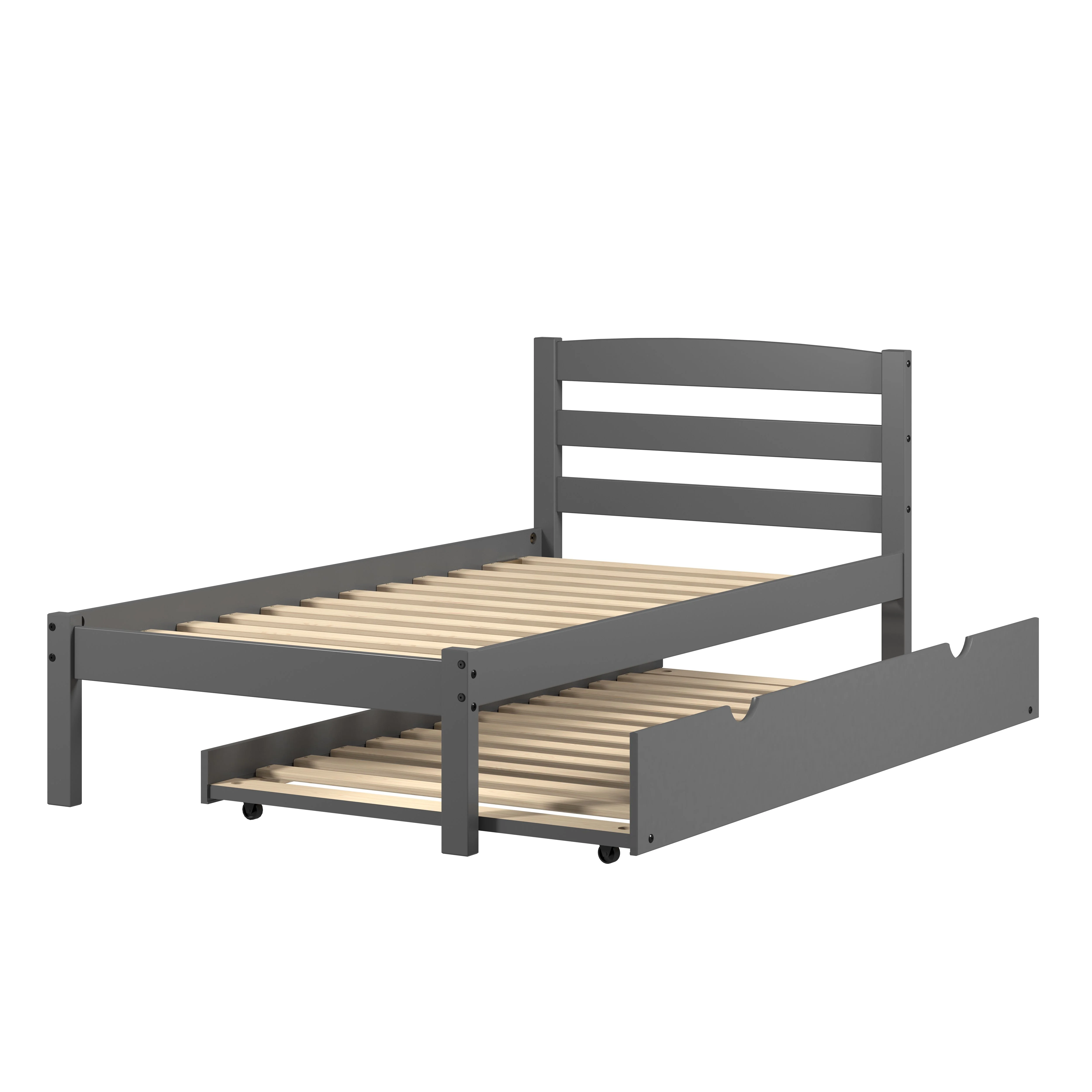 TWIN ECONO BED DARK GREY