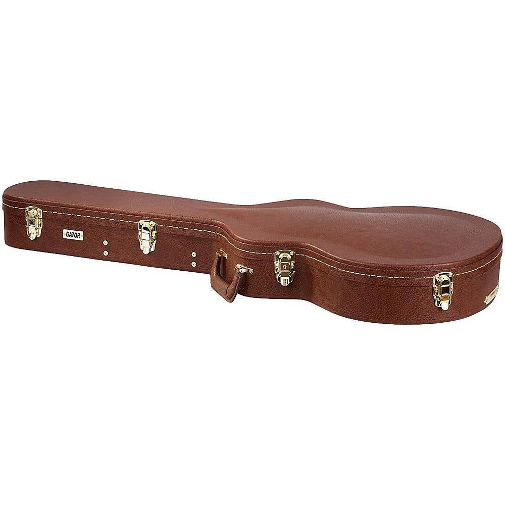 Gator GW-335-BROWN Semi-Hollow Guitar Deluxe Wood Case