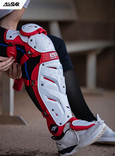 All-Star Catcher’s Gear Kit – Includes Helmet, Chest Protector & Leg Guards – Lightweight, Durable Baseball Protective Set, Meets NOCSAE