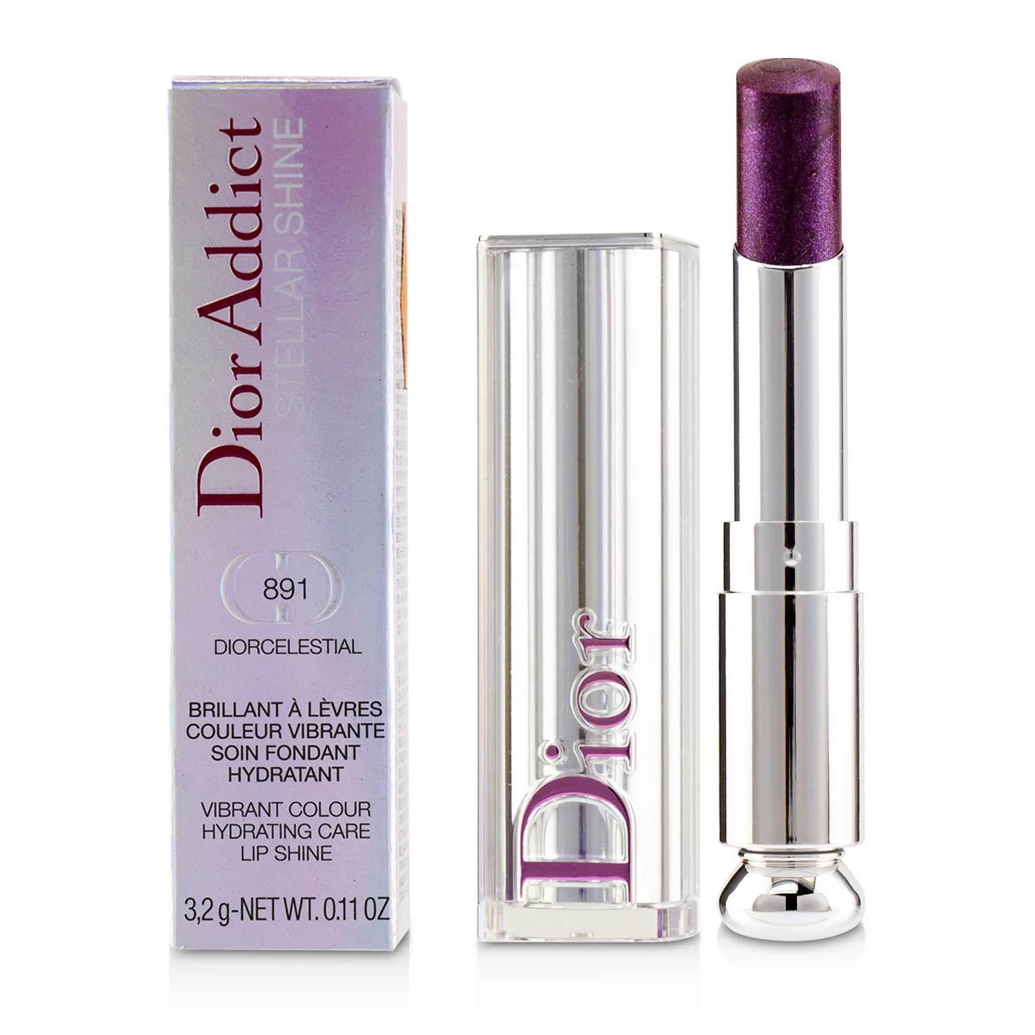 Christian Dior Dior Addict Stellar Shine Lipstick - # 639 Riviera Star (Pop Coral)  3.2g/0.11oz