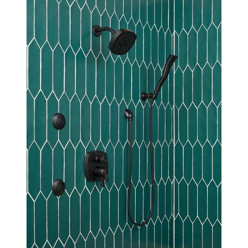 Delta T27976-BLLHP Stryke 17 Series Integrated Diverter Trim with Six Function Diverter Less Diverter Handle Matte Black