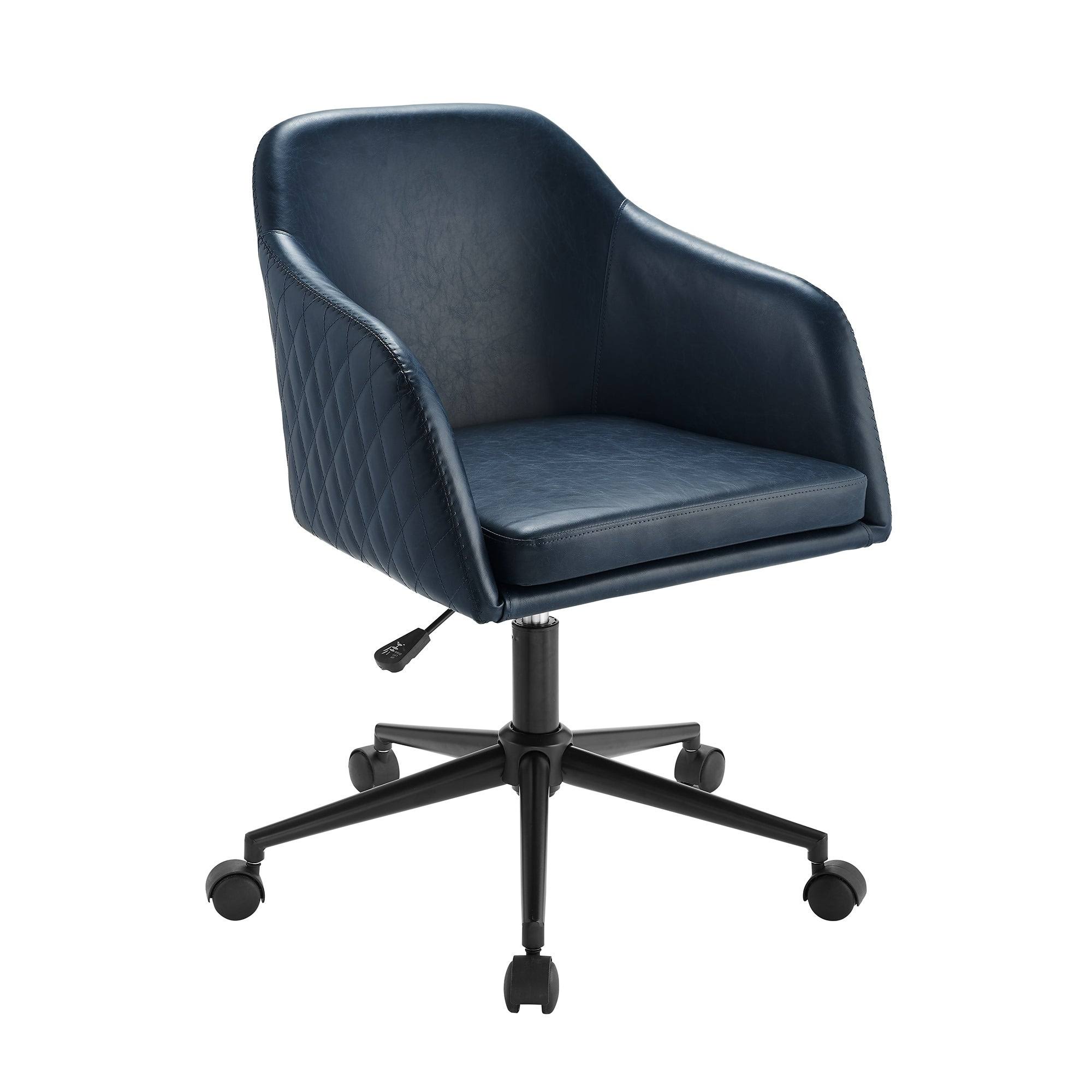Carson Carrington Quilted Upholstered Swivel Office Chair - Green