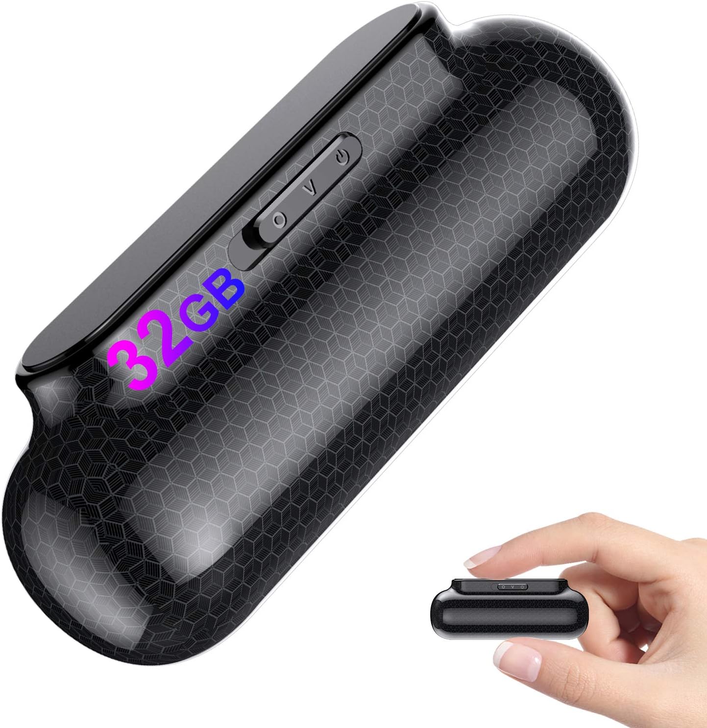 32GB Voice Activated Audio Recorder Mini Digital Voice Recorder with 400 Hour Storage Capacity