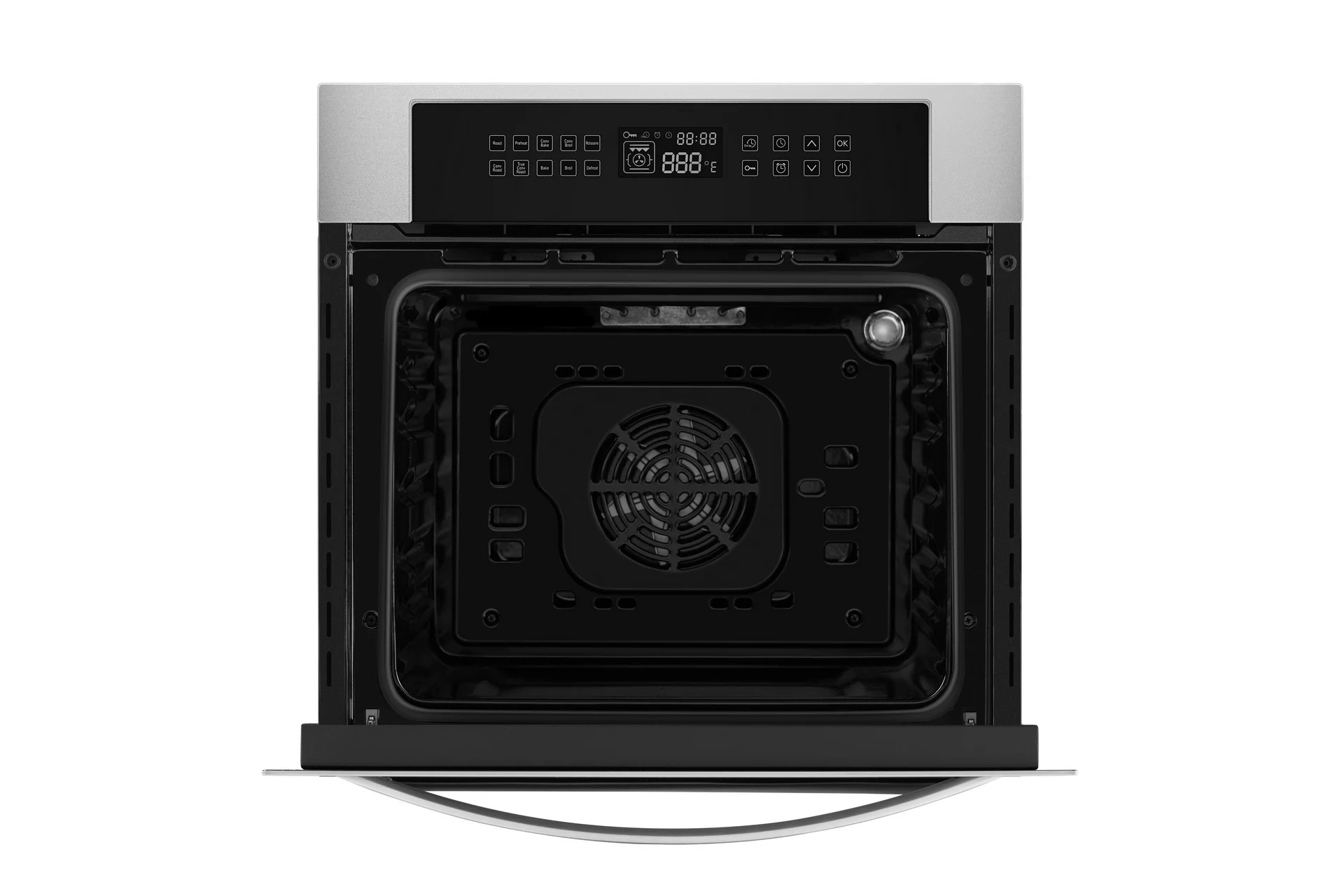Empava 24 inch Electric Single Wall Oven 10 Cooking Functions with Convection - Touch Control in Stainless Steel