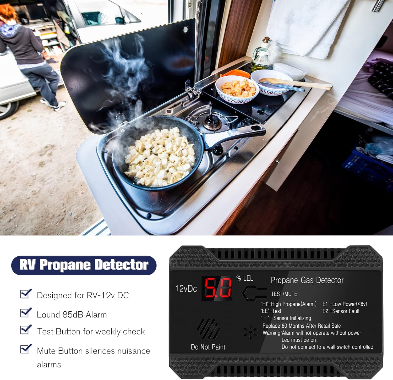 PAULINN RV Propane Gas Detector