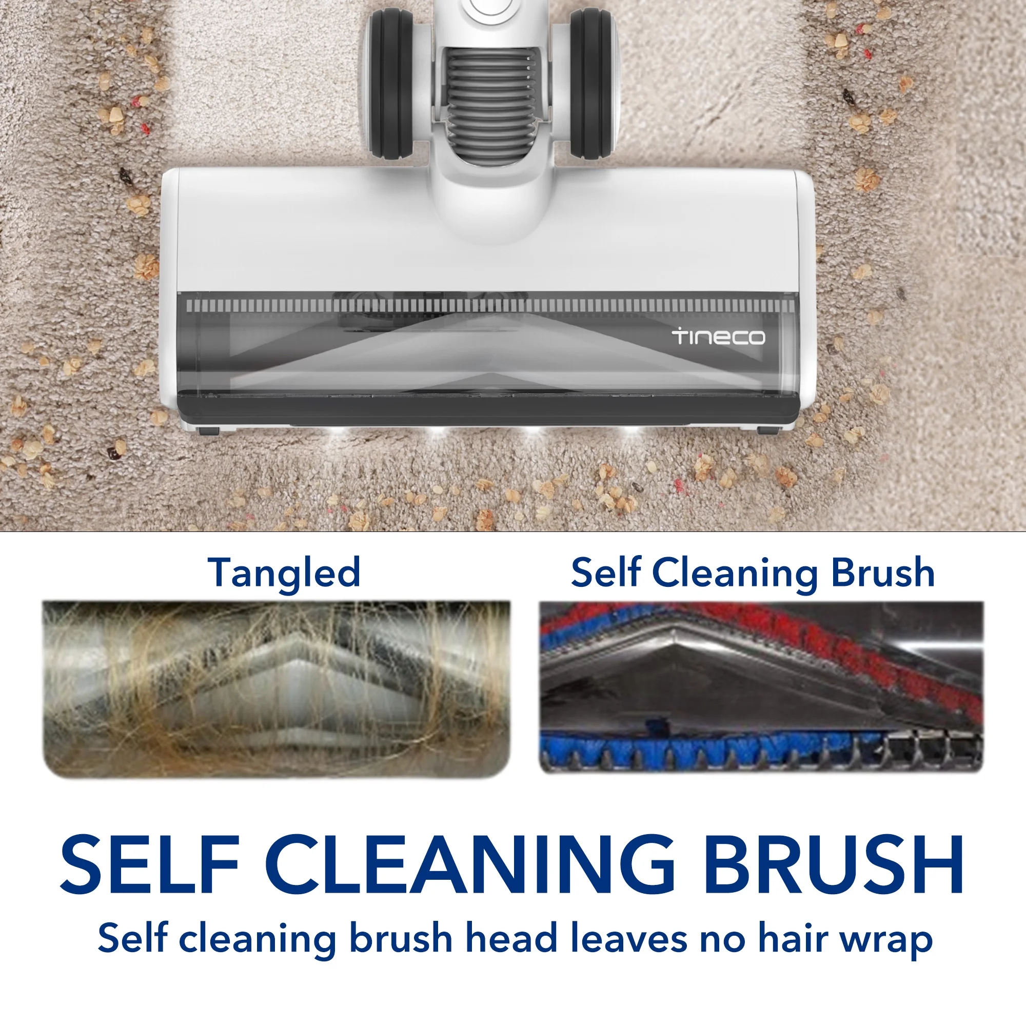 Tineco Pwrhero 11 ZT Flex Cordless Stick Vacuum Cleaner with ZeroTangle Brush Head for Hard Floor, Carpet with Additional Accessory Kit