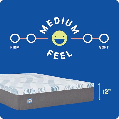 Sealy Dreamlife 12” Hybrid Mattress-in-a-Box, Queen, SealyComfort Gel Memory Foam, SealyResponsive Encased Coils, Surface-Guard Technology