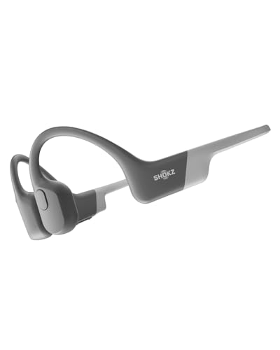 SHOKZ OpenRun - Open-Ear Bluetooth Bone Conduction Sport Headphones, Sweat Resistant Wireless Earphones for Workouts and Running, Built-in Mic