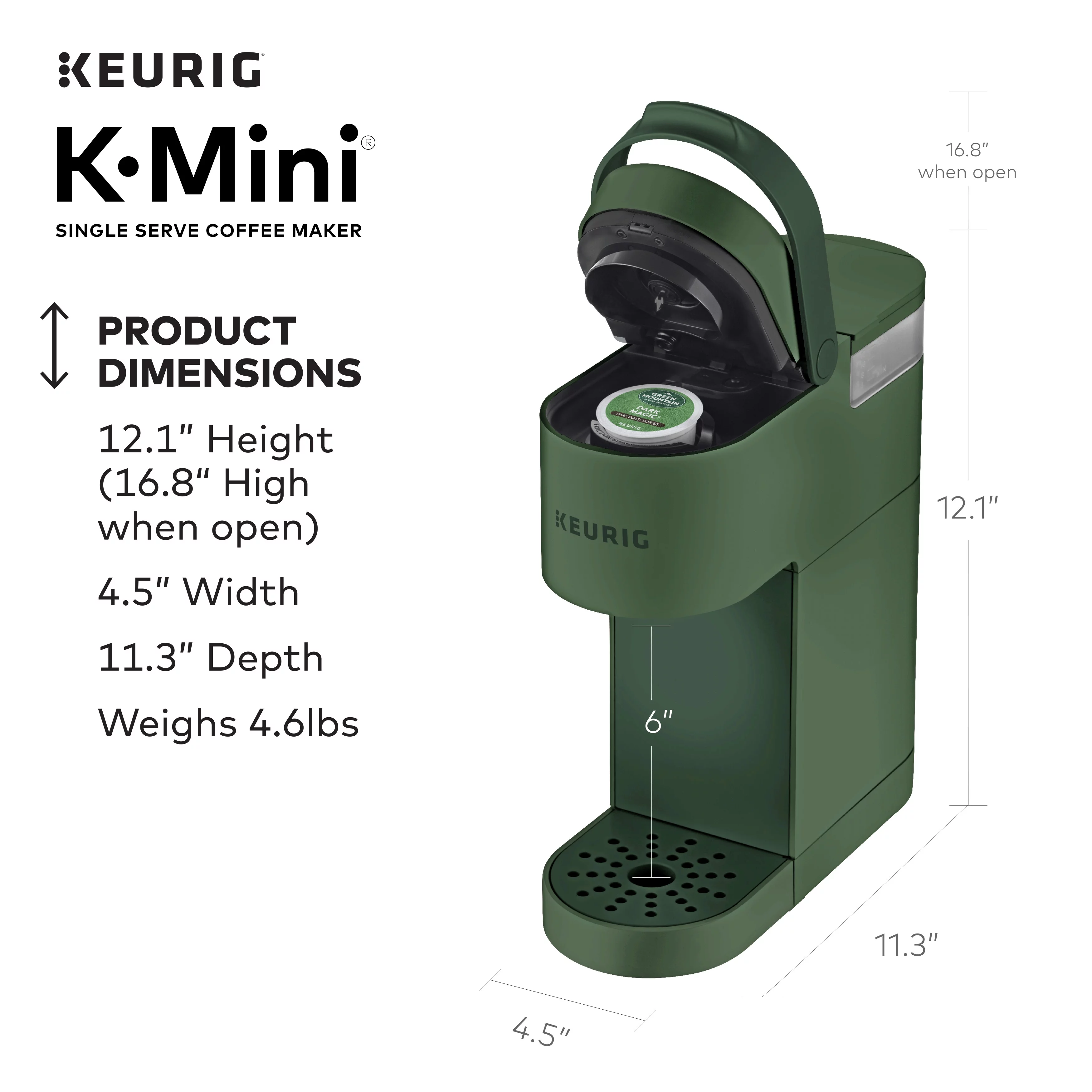 Keurig K-Mini Single Serve Coffee Maker, Black