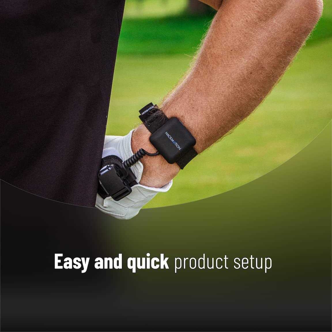 Hackmotion Plus Golf Swing and Wrist Angle Training Aid Provides Real-time Wrist Data to Fix common Swing Faults and Improve