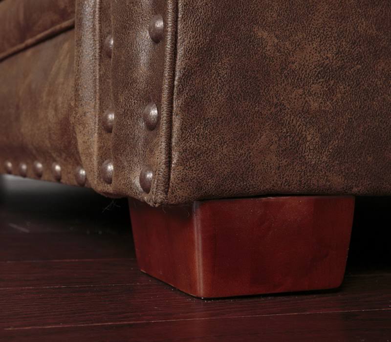 American Furniture Classics Model 8500-20 Buckskin Ottoman, Brown