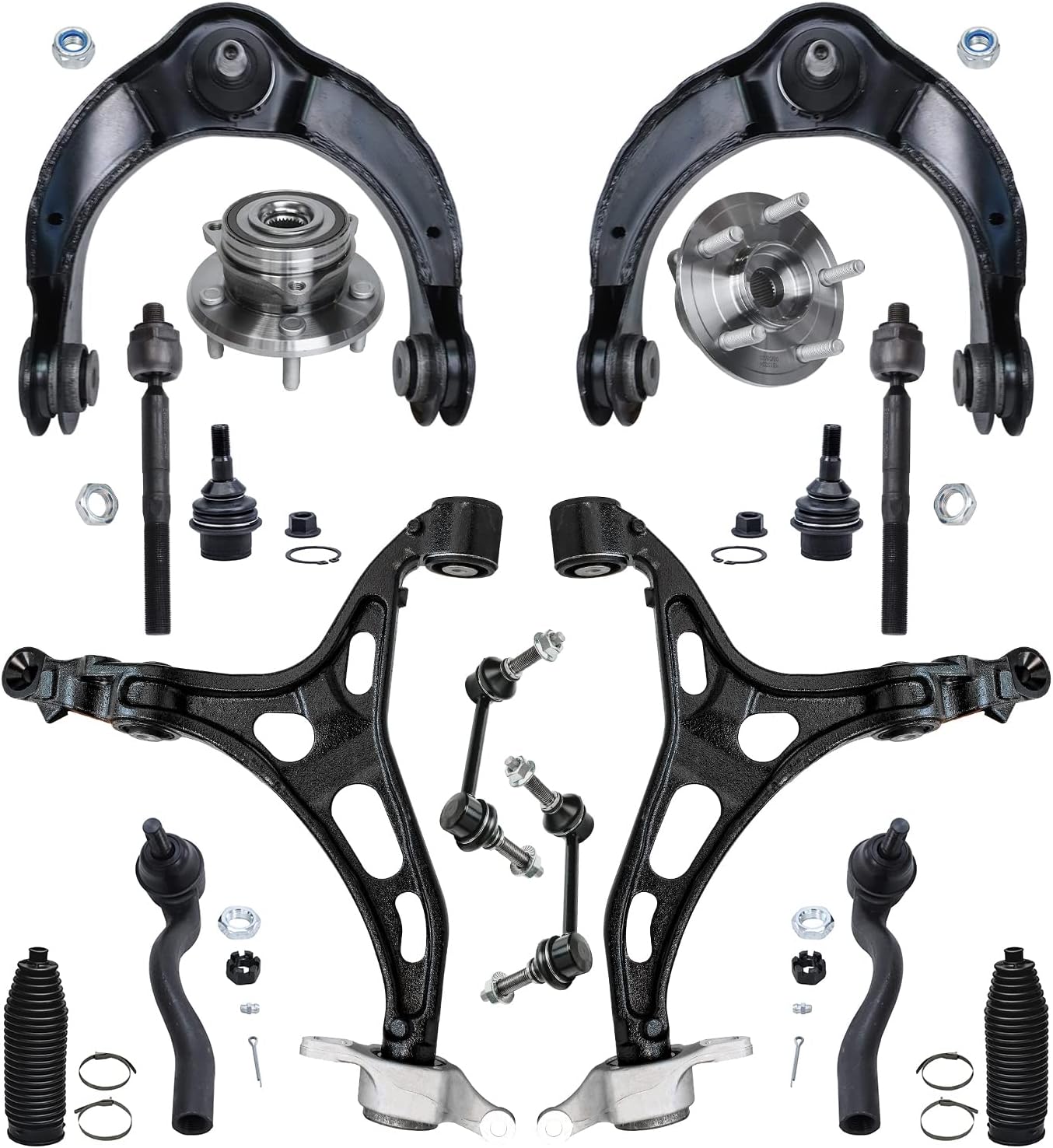 Detroit Axle - Front End 16pc Suspension Kit for 11-15 Jeep Grand Cherokee Dodge Durango