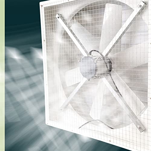 HASMI Exhaust Fan Shutter Exhaust Fan Wall Mounted, FRP High Speed Extractor Fan, Automatic Shutter, Ventilation Fan for Garage,Greenhouse,Attic,Shed