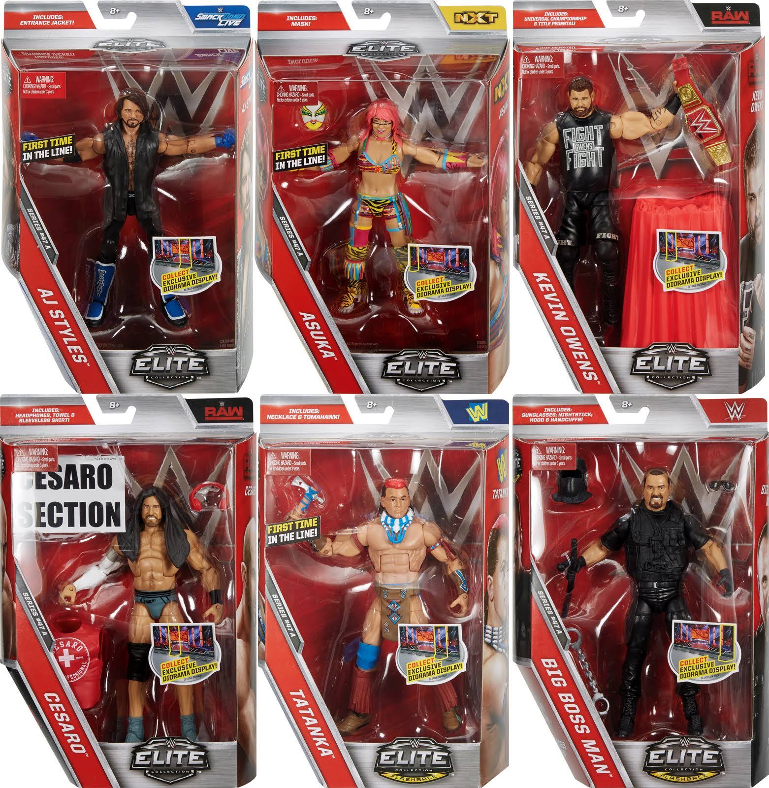 WWE Elite 47 - Complete Set of 6 Toy Wrestling Action Figures - Avayadevconnect