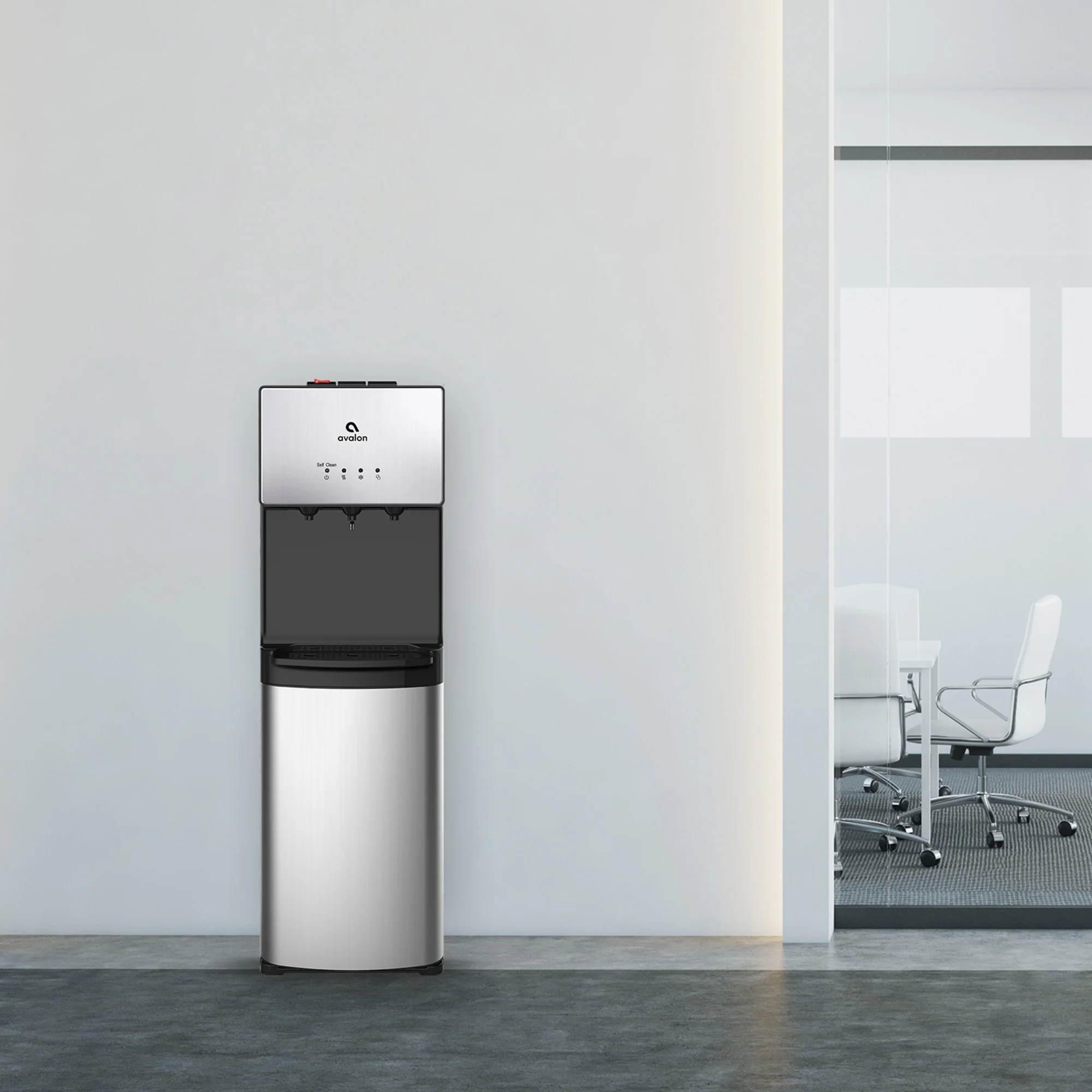 Avalon Self Clean Bottom Load Water Cooler 3 Temp NSF UL Energy Star, Stainless Steel