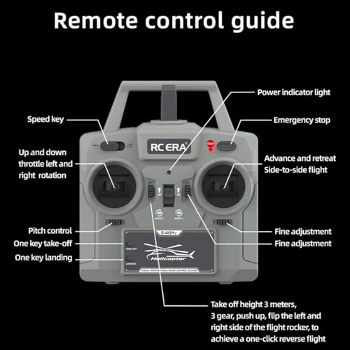 RC Helicopter for Adult, UH-1 Huey Remote Control Helicopter C032 1/48 Scale 2.4G 6CH RC Airplane Model